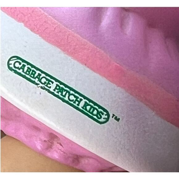 Vtg 80s Cabbage Patch Kids Action Figure Lot of 2 Baby Teddy Bear Preppy Argyle - Picture 4 of 8